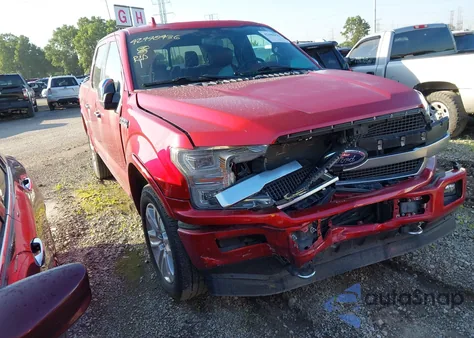 2020 Ford F-150 Platinum z USA, uszkodzony, nr VIN 1FTEW1E41LFB78832